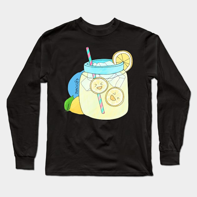 Cool Refreshing Lemonade Long Sleeve T-Shirt by Snacks At 3